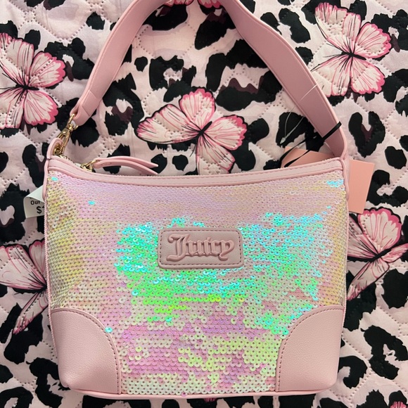Juicy couture Lt Pink With Iridescent Sequins - Picture 1 of 6